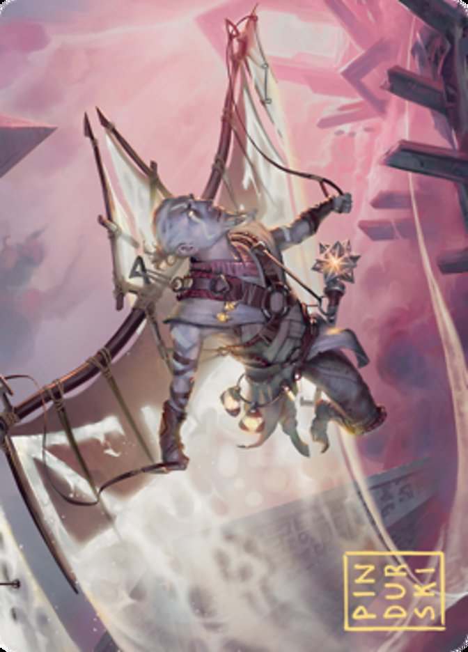 Kitesail Cleric Art Card (Gold-Stamped Signature) [Zendikar Rising Art Series] | Good Games North