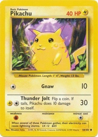 Pikachu (58/102) [Base Set Unlimited] | Good Games North