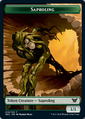 Saproling // Spirit (002) Double-sided Token [Kamigawa: Neon Dynasty Commander Tokens] | Good Games North