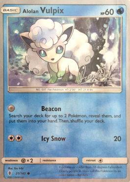 Alolan Vulpix (21/145) (Infinite Force - Diego Cassiraga) [World Championships 2017] | Good Games North