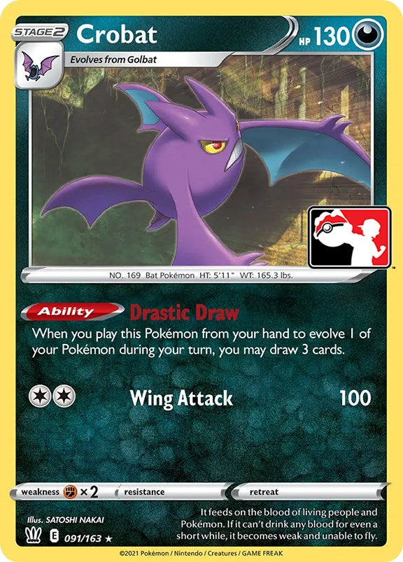 Crobat (091/163) [Prize Pack Series One] | Good Games North
