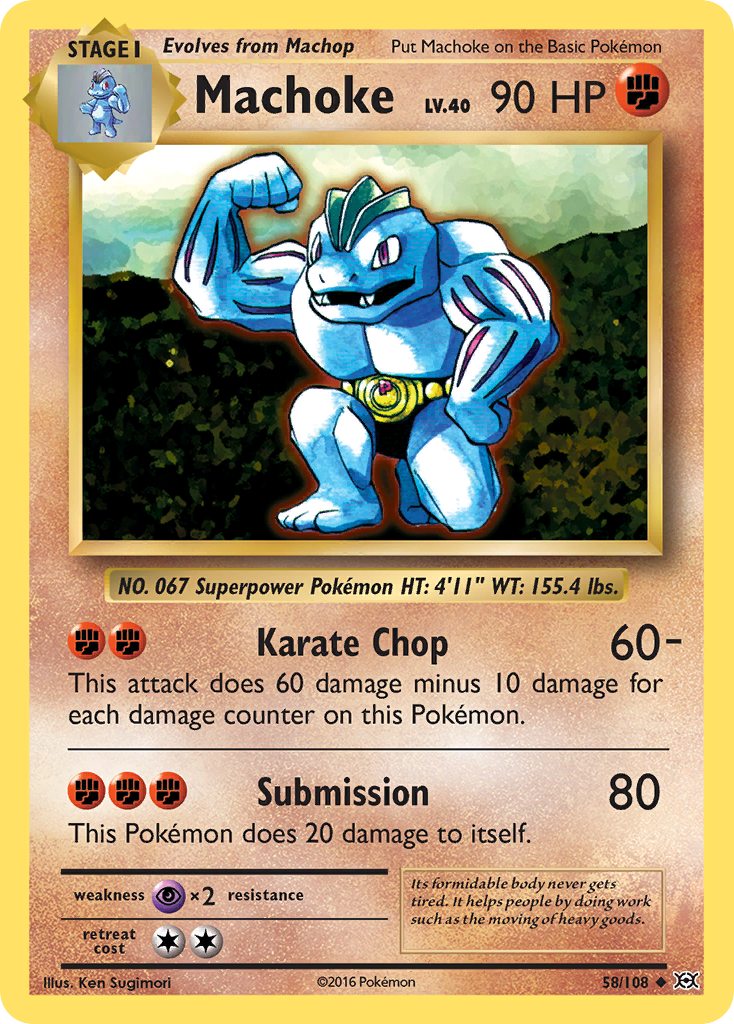 Machoke (58/108) [XY: Evolutions] | Good Games North