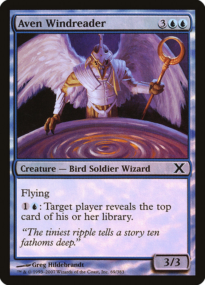 Aven Windreader (Premium Foil) [Tenth Edition] | Good Games North