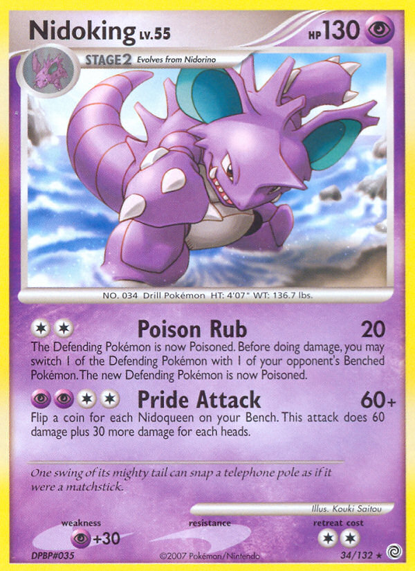 Nidoking (34/132) [Diamond & Pearl: Secret Wonders] | Good Games North