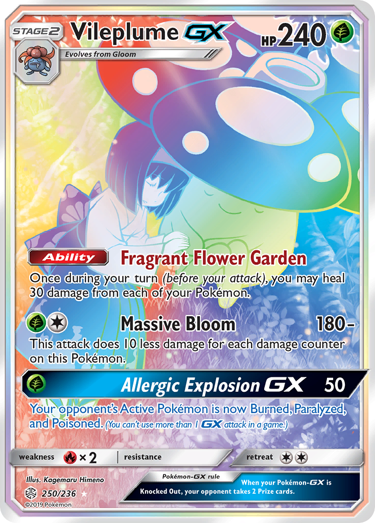 Vileplume GX (250/236) [Sun & Moon: Cosmic Eclipse] | Good Games North