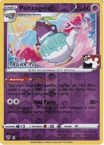 Polteageist (083/189) (Thank You Promo) [Sword & Shield: Darkness Ablaze] | Good Games North
