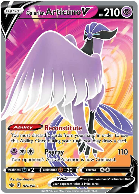 Galarian Articuno V (169/198) [Sword & Shield: Chilling Reign] | Good Games North