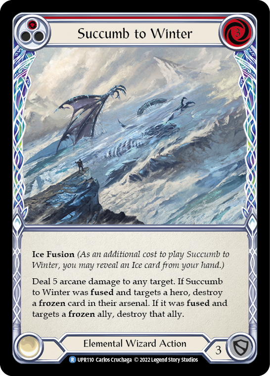 Succumb to Winter (Red) [UPR110] (Uprising) | Good Games North