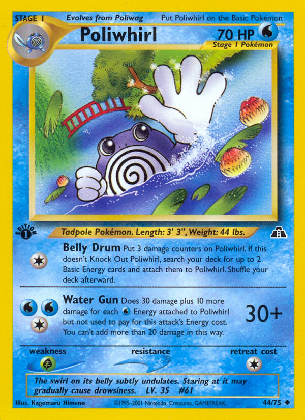 Poliwhirl (44/75) [Neo Discovery 1st Edition] | Good Games North