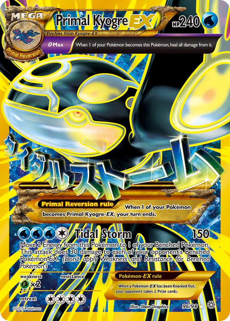 Primal Kyogre EX (96/98) [XY: Ancient Origins] | Good Games North