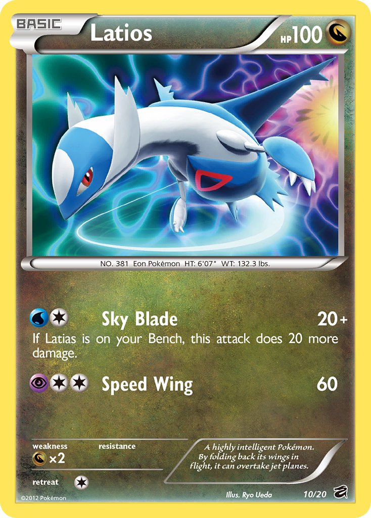 Latios (10/20) [Black & White: Dragon Vault] | Good Games North