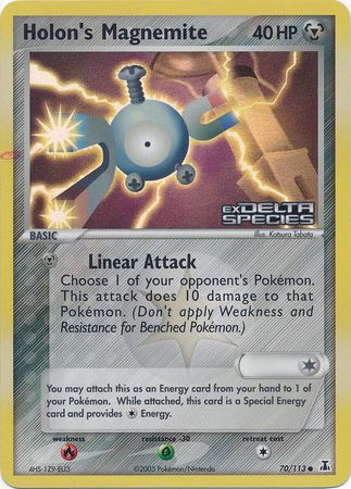 Holon's Magnemite (70/113) (Stamped) [EX: Delta Species] | Good Games North
