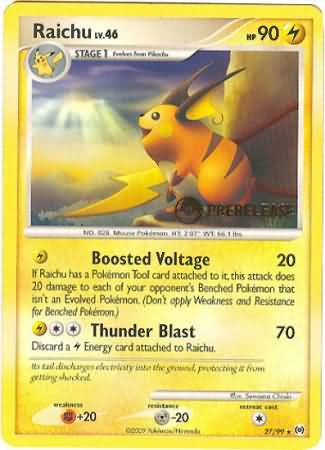 Raichu (27/99) (Prerelease Promo) [Nintendo: Black Star Promos] | Good Games North