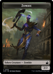 Goblin (0008) // Zombie Double-Sided Token [Ravnica Remastered Tokens] | Good Games North