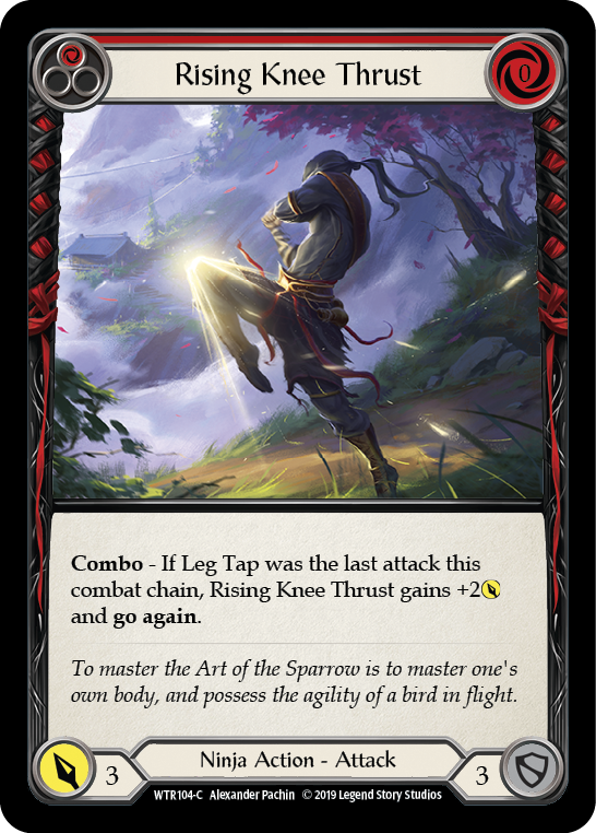 Rising Knee Thrust (Red) [WTR104-C] Alpha Print Rainbow Foil | Good Games North
