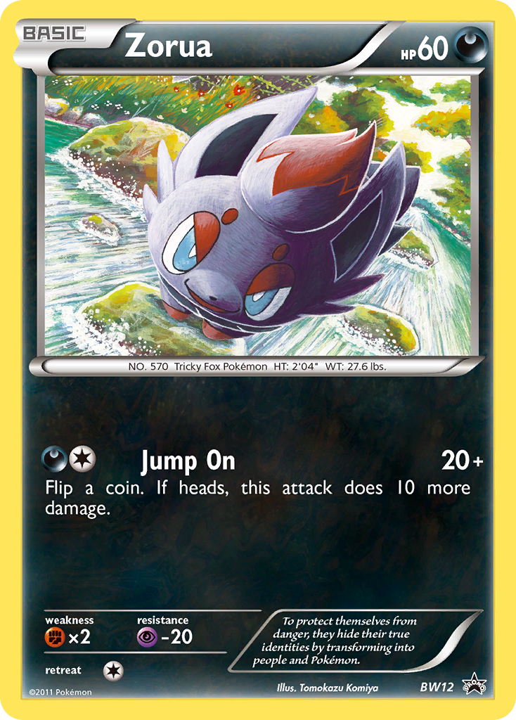 Zorua (BW12) [Black & White: Black Star Promos] | Good Games North