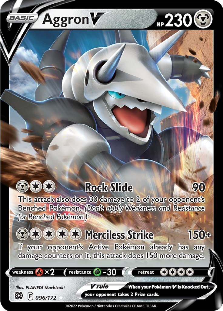 Aggron V (096/172) [Sword & Shield: Brilliant Stars] | Good Games North