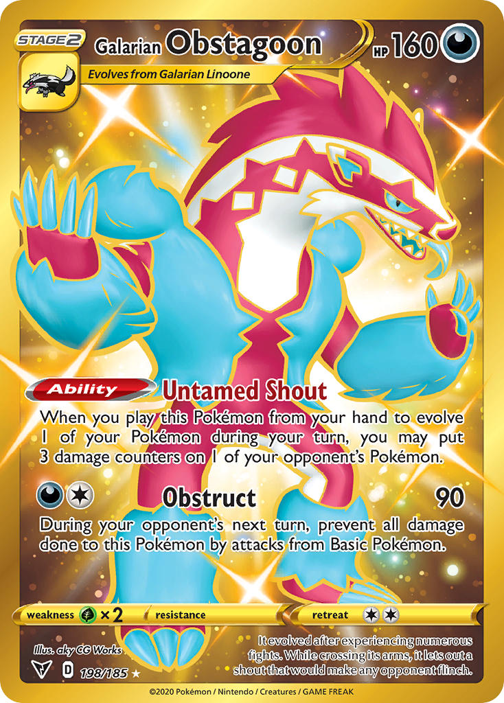 Galarian Obstagoon (198/185) [Sword & Shield: Vivid Voltage] | Good Games North