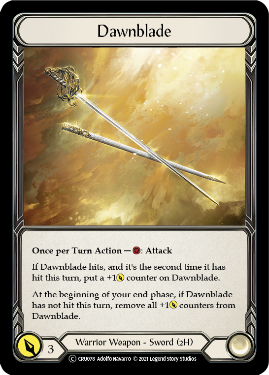Dawnblade [U-CRU078-RF] Unlimited Rainbow Foil | Good Games North