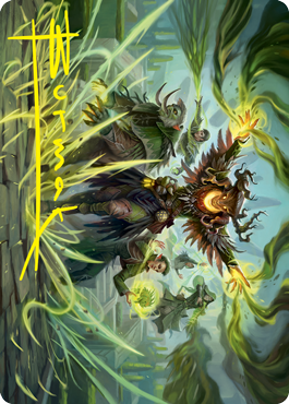 Witherbloom Command Art Card (Gold-Stamped Signature) [Strixhaven: School of Mages Art Series] | Good Games North