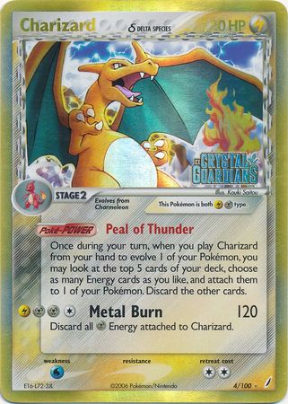 Charizard (4/100) (Delta Species) (Stamped) [EX: Crystal Guardians] | Good Games North