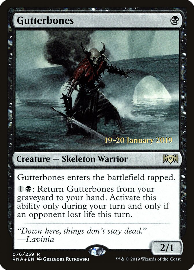 Gutterbones [Ravnica Allegiance Prerelease Promos] | Good Games North