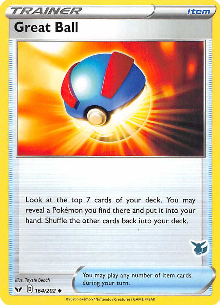 Great Ball (164/202) (Eevee Deck) [Battle Academy 2022] | Good Games North