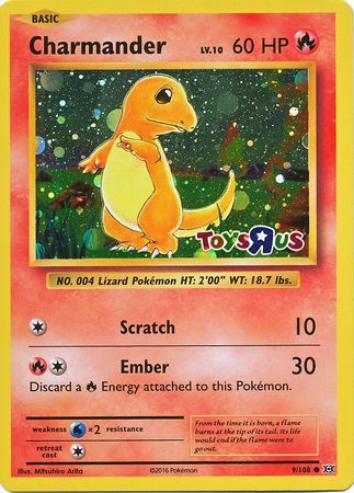 Charmander (9/108) (Toys R Us Promo) [XY: Evolutions] | Good Games North