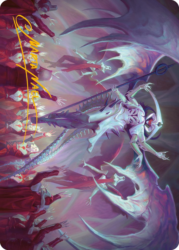 Atraxa, Grand Unifier Art Card (Gold-Stamped Signature) [Phyrexia: All Will Be One Art Series] | Good Games North