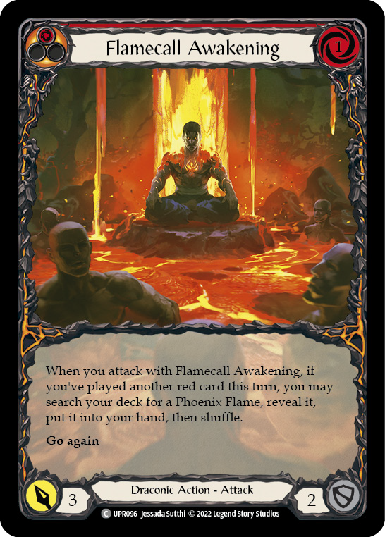 Flamecall Awakening (Extended Art) [UPR096] (Uprising)  Rainbow Foil | Good Games North