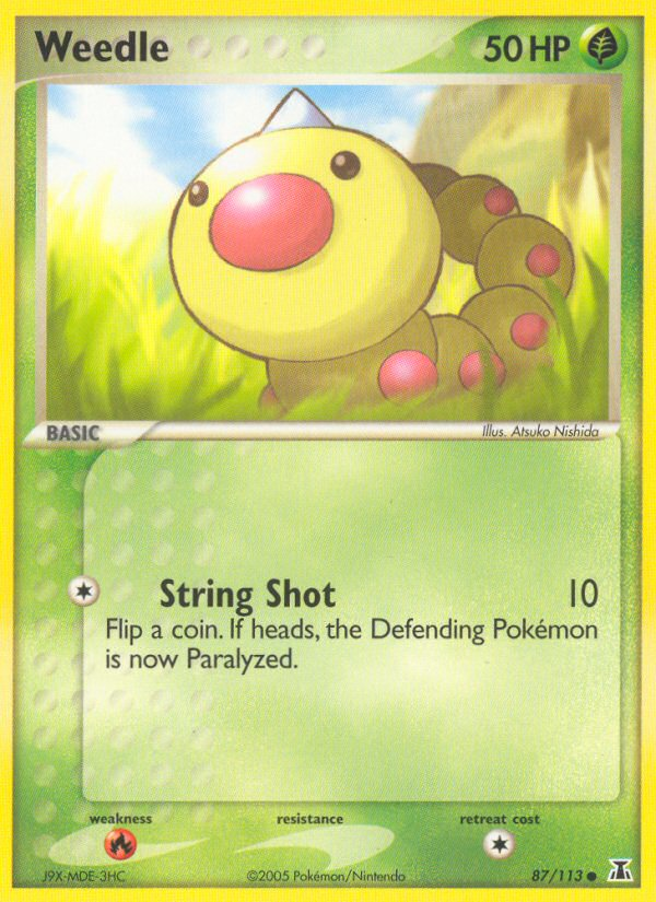 Weedle (87/113) [EX: Delta Species] | Good Games North