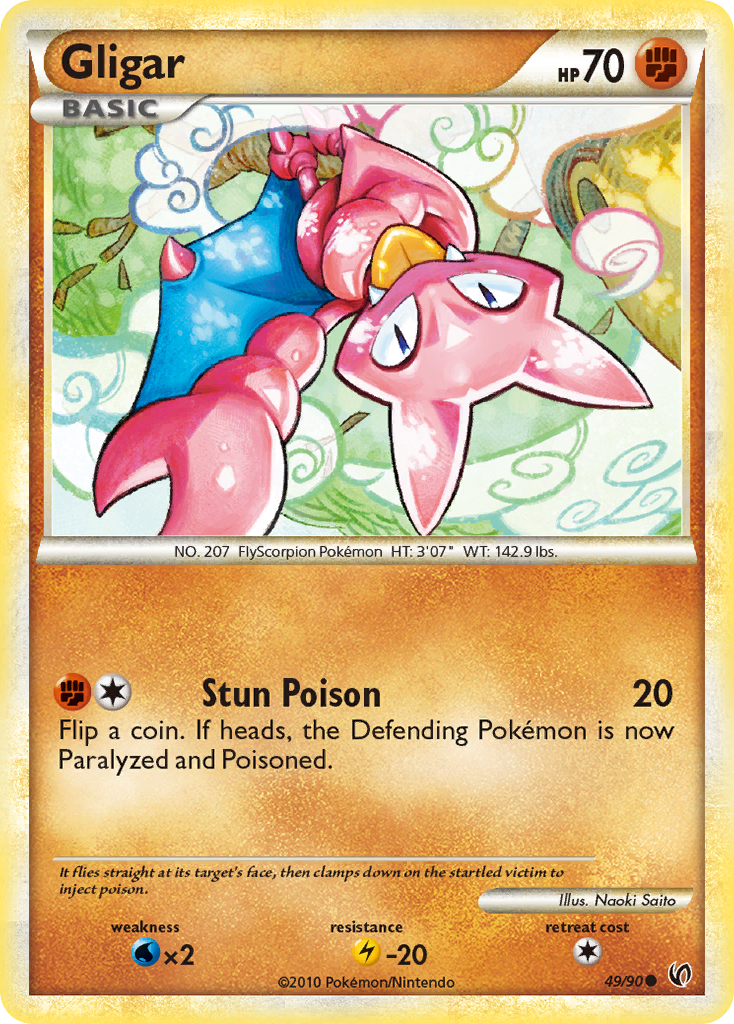 Gligar (49/90) [HeartGold & SoulSilver: Undaunted] | Good Games North