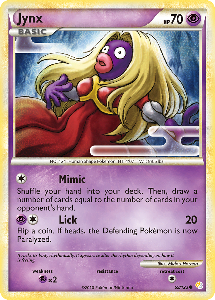 Jynx (69/123) [HeartGold & SoulSilver: Base Set] | Good Games North