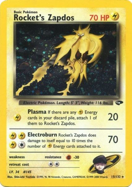 Rocket's Zapdos (15/132) [Gym Challenge Unlimited] | Good Games North
