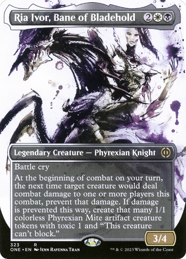 Ria Ivor, Bane of Bladehold (Borderless Ichor) [Phyrexia: All Will Be One] | Good Games North