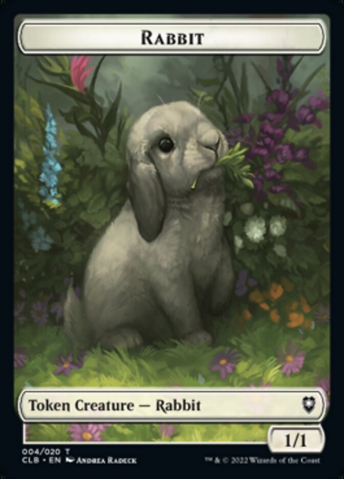 Rabbit Token [Commander Legends: Battle for Baldur's Gate Tokens] | Good Games North