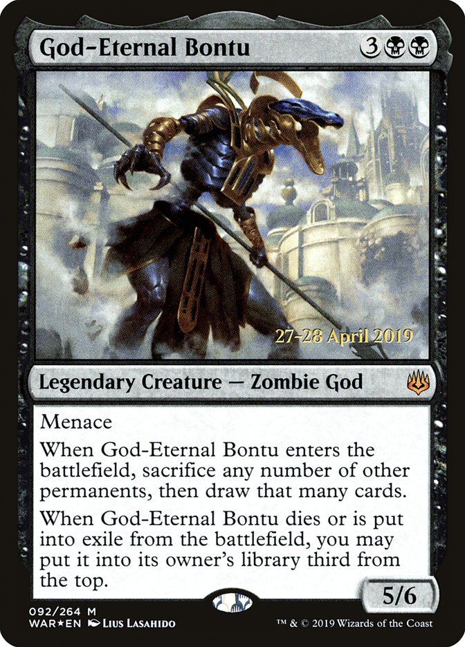 God-Eternal Bontu  [War of the Spark Prerelease Promos] | Good Games North