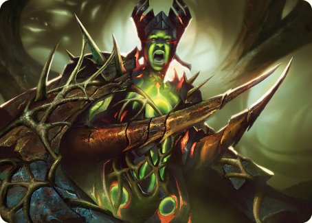 Maze's Mantle Art Card [Phyrexia: All Will Be One Art Series] | Good Games North