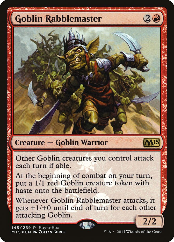 Goblin Rabblemaster (Buy-A-Box) [Magic 2015 Promos] | Good Games North