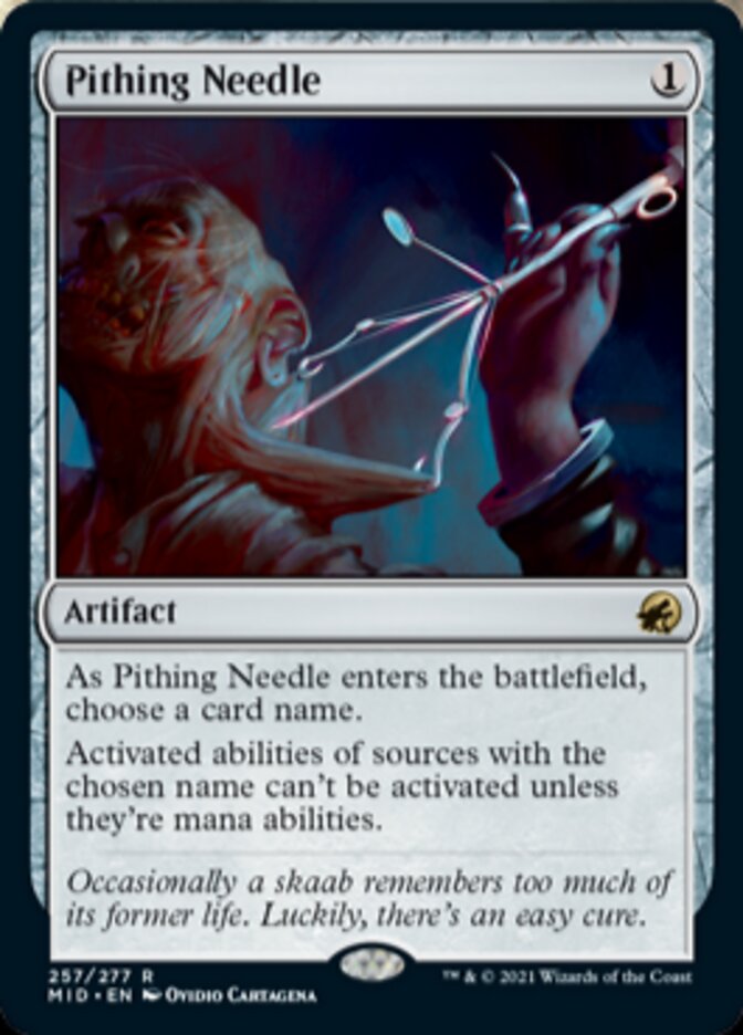 Pithing Needle [Innistrad: Midnight Hunt] | Good Games North