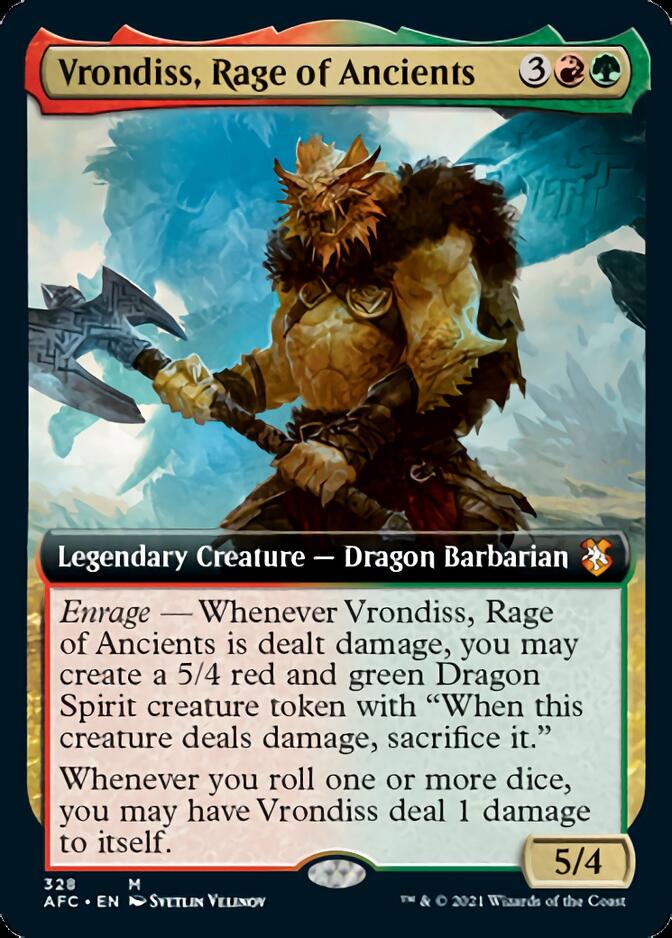Vrondiss, Rage of Ancients (Extended) [Dungeons & Dragons: Adventures in the Forgotten Realms Commander] | Good Games North