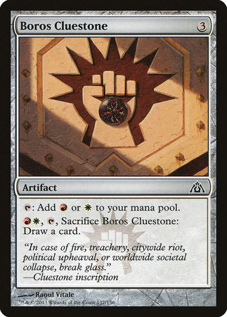 Boros Cluestone [Dragon's Maze] | Good Games North