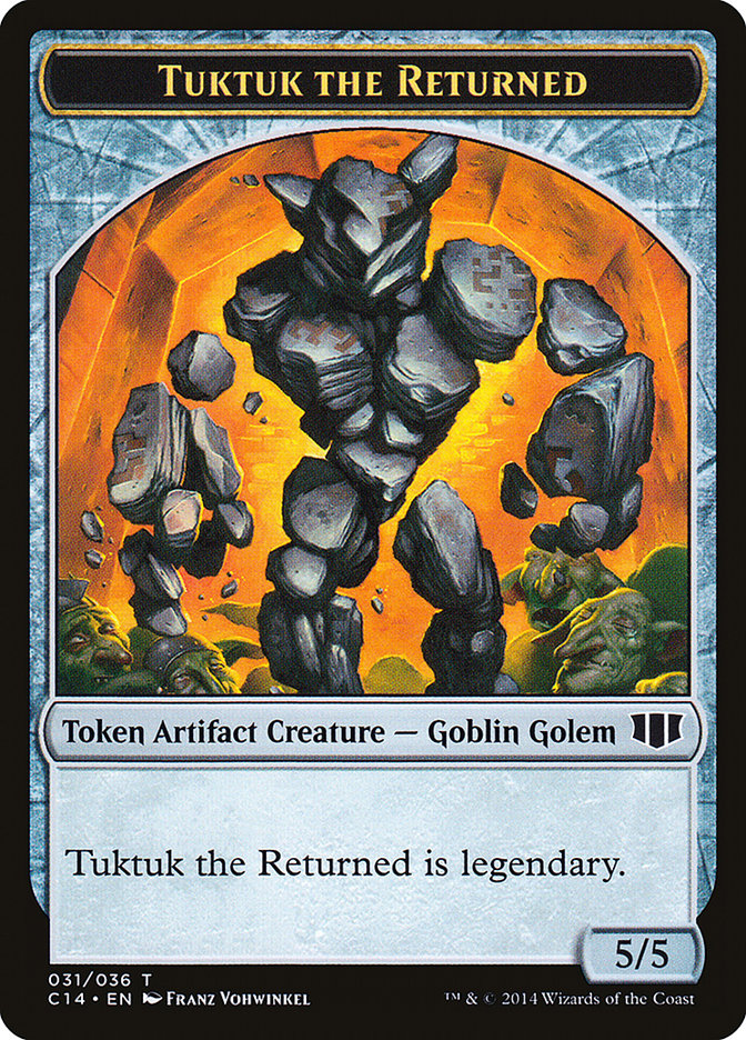 Daretti, Scrap Savant Emblem // Tuktuk the Returned Double-sided Token [Commander 2014 Tokens] | Good Games North