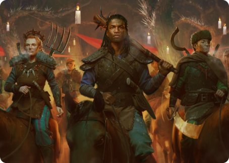 Candlelit Cavalry Art Card [Innistrad: Midnight Hunt Art Series] | Good Games North