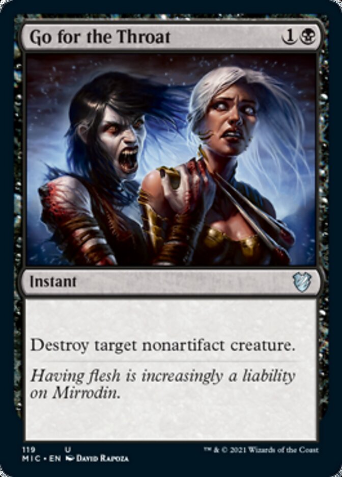 Go for the Throat [Innistrad: Midnight Hunt Commander] | Good Games North
