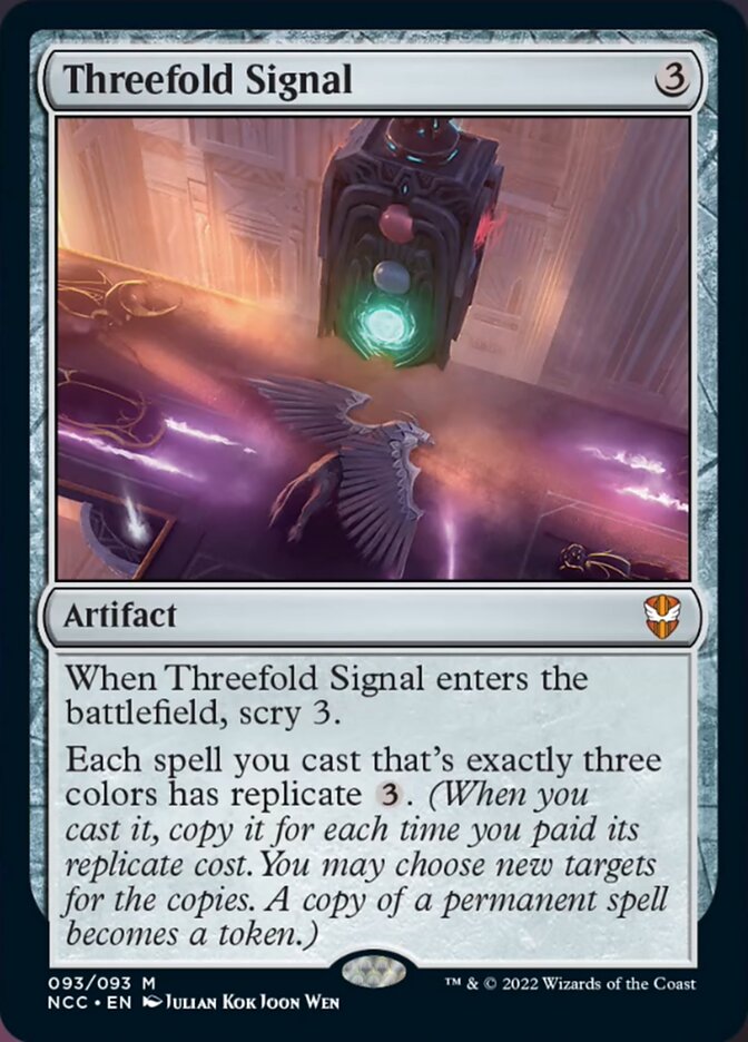 Threefold Signal [Streets of New Capenna Commander] | Good Games North