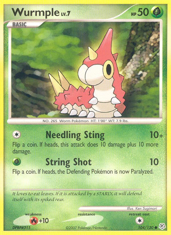 Wurmple (104/130) [Diamond & Pearl: Base Set] | Good Games North