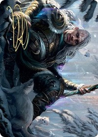 Jorn, God of Winter Art Card (Gold-Stamped Signature) [Kaldheim: Art Series] | Good Games North