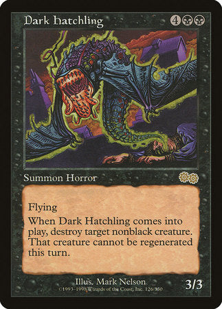 Dark Hatchling [Urza's Saga] | Good Games North