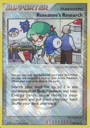 Roseanne's Research (125/132) (League Promos) [Diamond & Pearl: Secret Wonders] | Good Games North